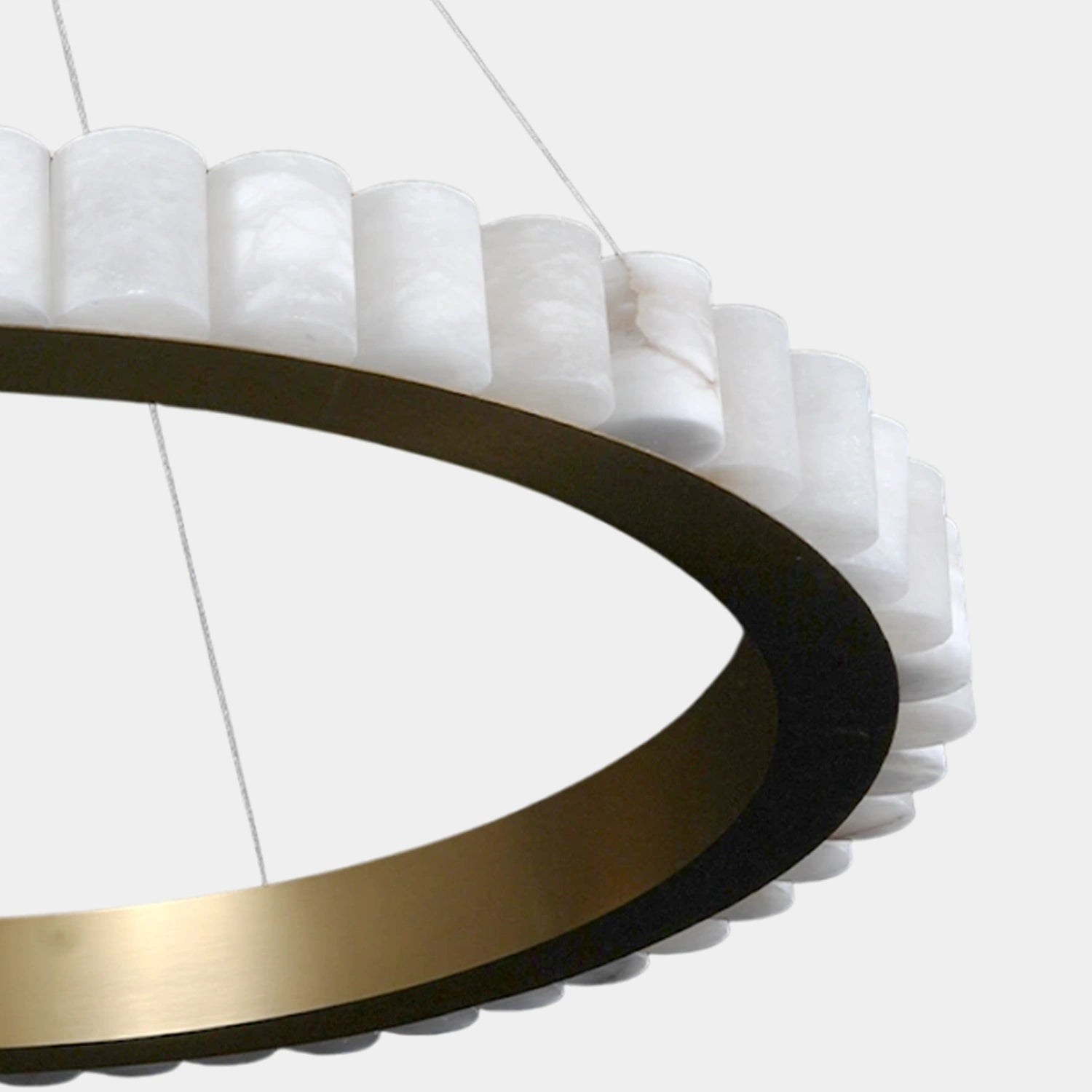 Moden Alabaster Round Chandelier