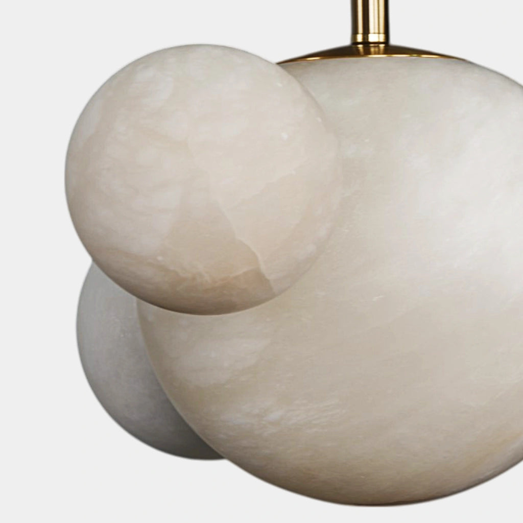 Alabaster Beaded Chandelier