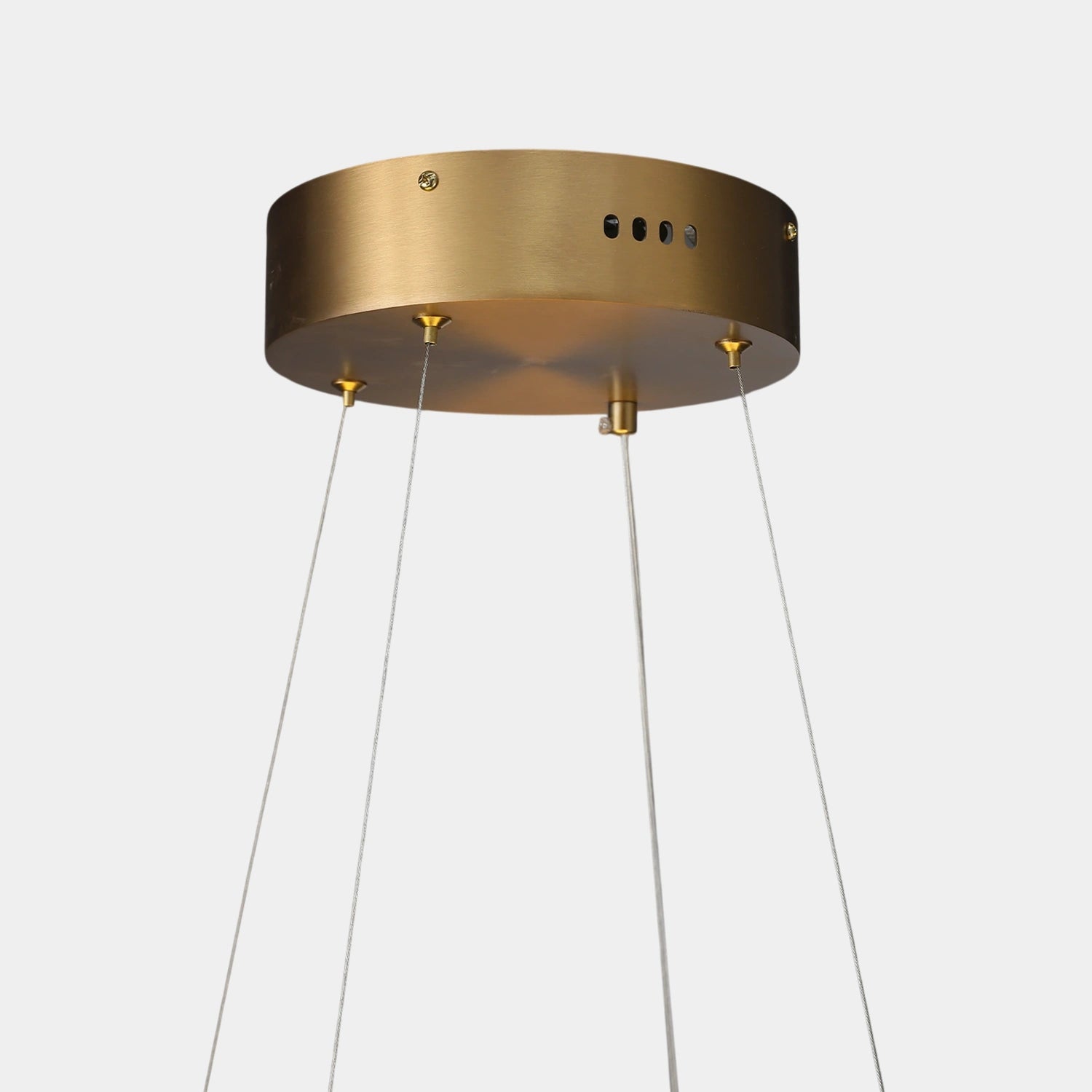 Modern black wave round chandelier